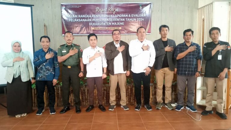 RAKER PENYUSUNAN LAPORAN DAN EVALUASI PELAKSANAAN PEMILIHAN SERENTAK TAHUN 2024 KAB. MAJENE