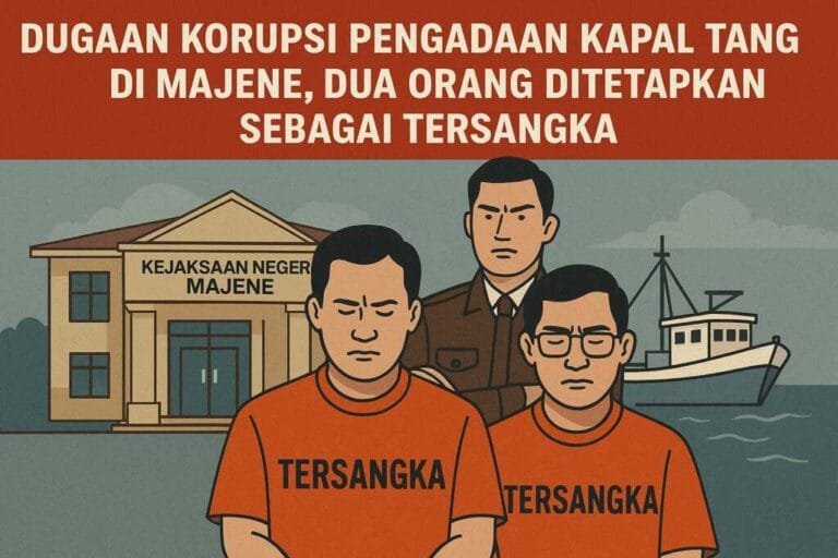 gambar ilustrasi tersangka pengadaan kapal tangkap DKP Majene