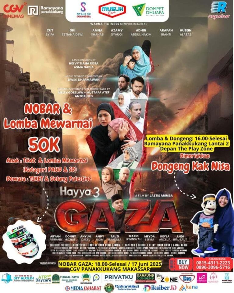 Meriahkan Nonton Bareng Film “GAZA 3” dan Lomba Mewarnai, Ajak Anak-Anak Belajar Kepedulian dan Kemanusiaan