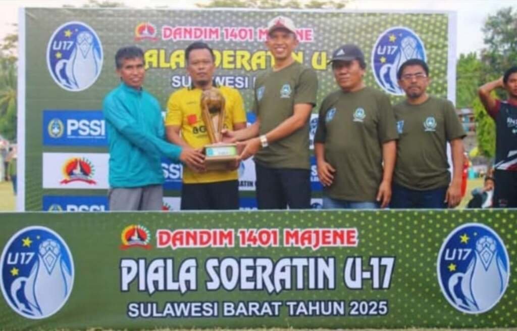 GASMAN Majene Juara Piala Soeratin U-17 Zona Sulbar 2025, TNI-PSSI Apresiasi Semangat Pemain Muda