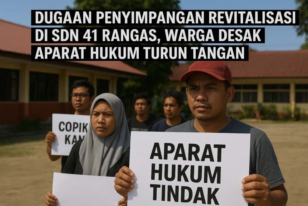 Dugaan Penyimpangan Revitalisasi di SDN 41 Rangas, Publik Desak Penegak Hukum Bertindak Tegas