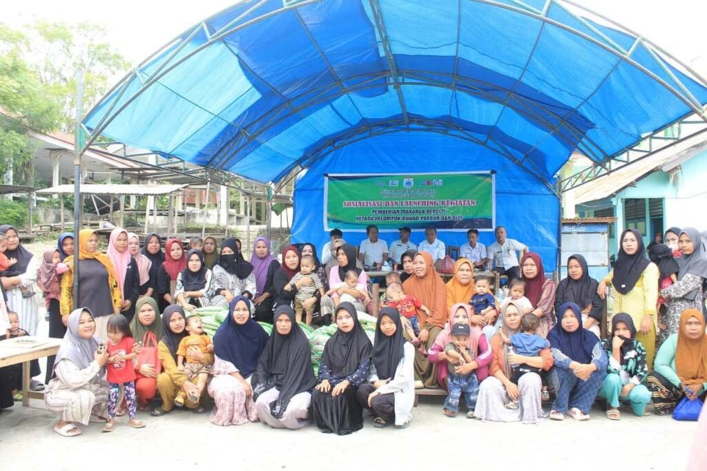 Pemdes Bonde Utara dan Dinas Ketahanan Pangan Sulbar Gelar Sosialisasi serta Launching Pemberian Makanan Bergizi untuk Kelompok Rawan Pangan